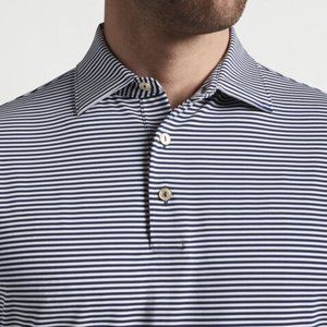 Peter Millar mens short+sleeve cotton polo shirt, size Large